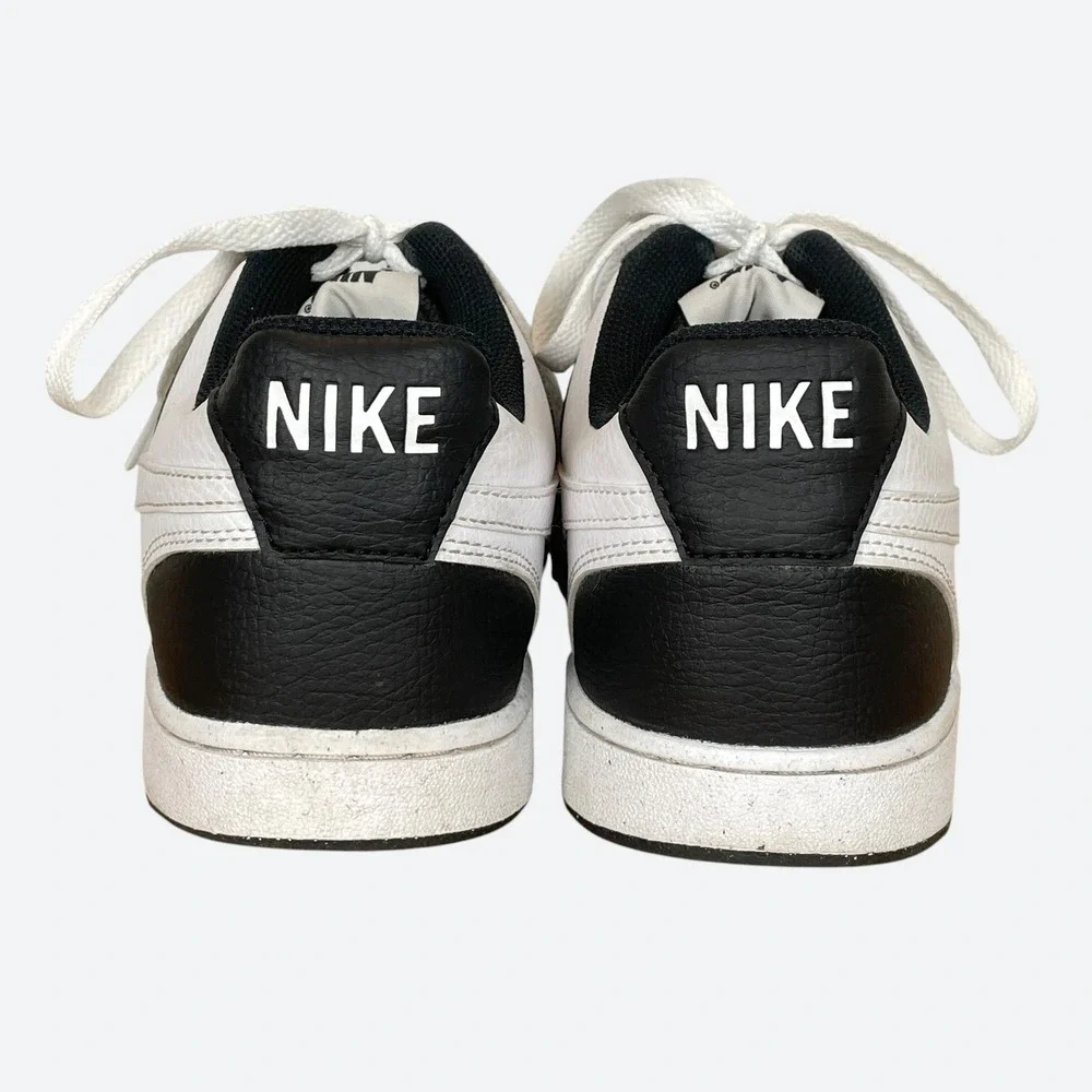 Nike Court Vision Low Mens Black White Shoes HM9862-001 Size 10 Retro Basketball